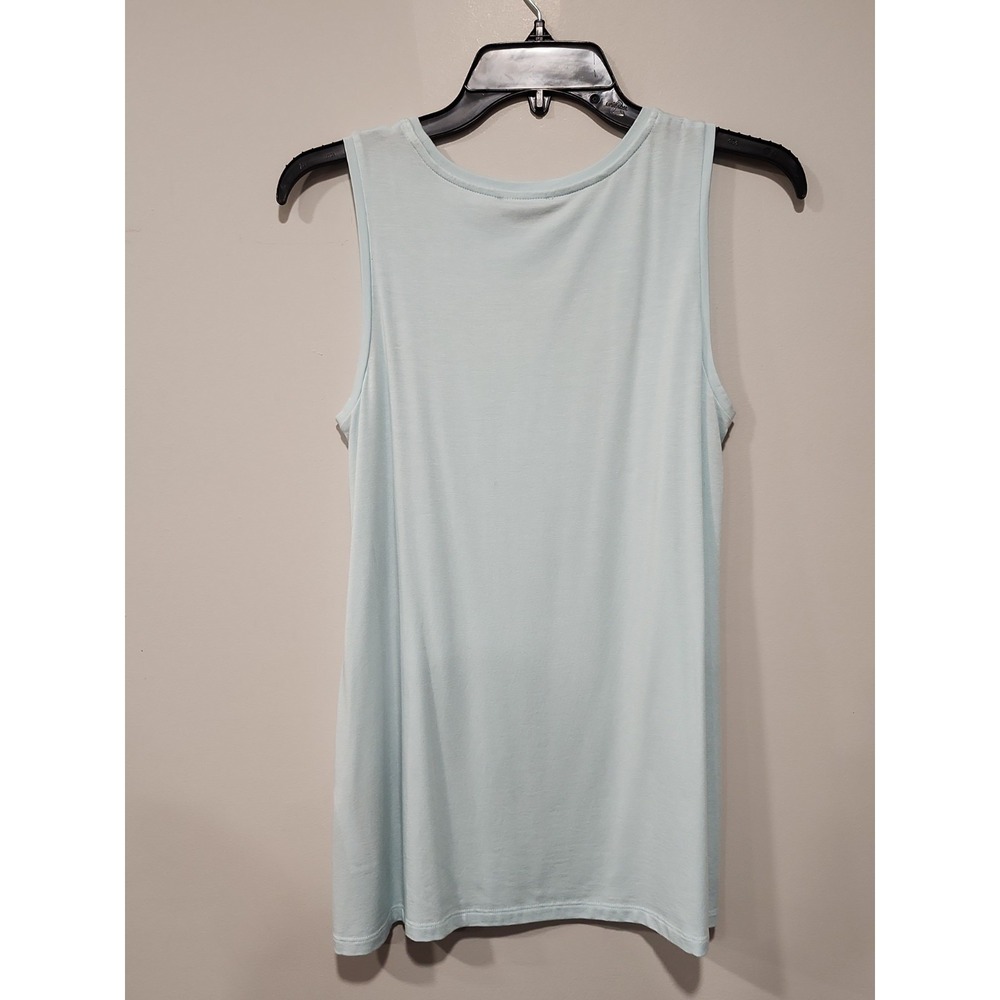 Eileen Fisher NWT Jersey Tank Womens XXS Lt. Blue Sleeveless Top Stretch NEW - Picture 8 of 8